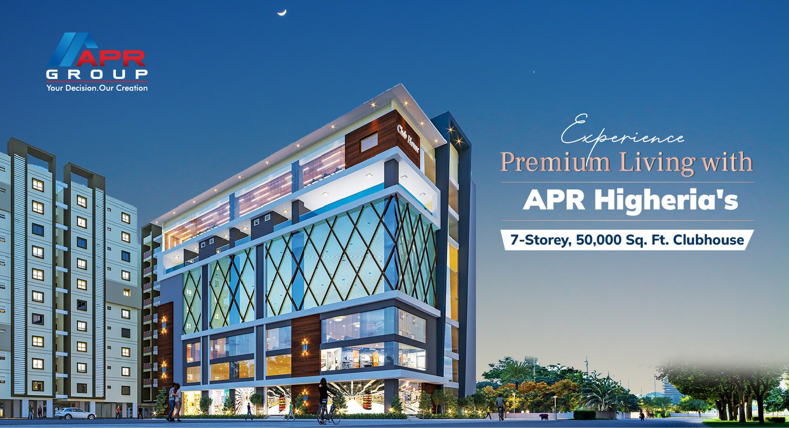 APR Higheria 5 Storey 50000 Sq Ft Clubhouse in Patancheru