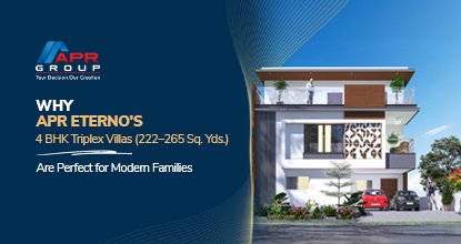 APR Eterno 4 BHK Triplex Villas in Kollur for Modern Families