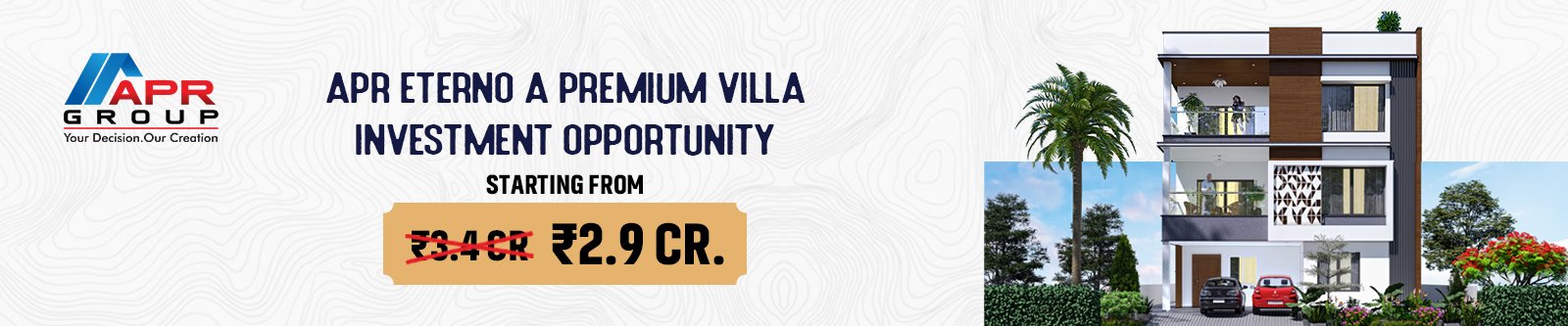 APR Eterno Premium 4 BHK Triplex Villas in Kollur Starting at Rs 2.9 Cr