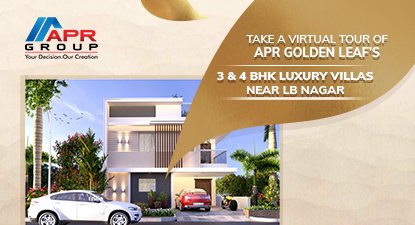 APR Golden Leaf 3 and 4 BHK Luxury Villas Near LB Nagar Virtual Tour