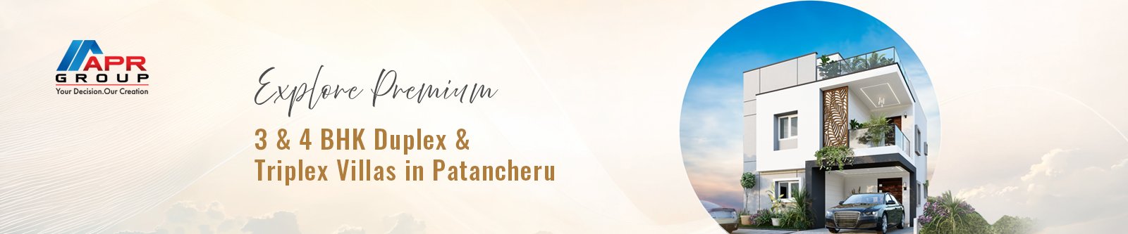 APR Serene Premium 3 and 4 BHK Duplex and Triplex Villas in Patancheru