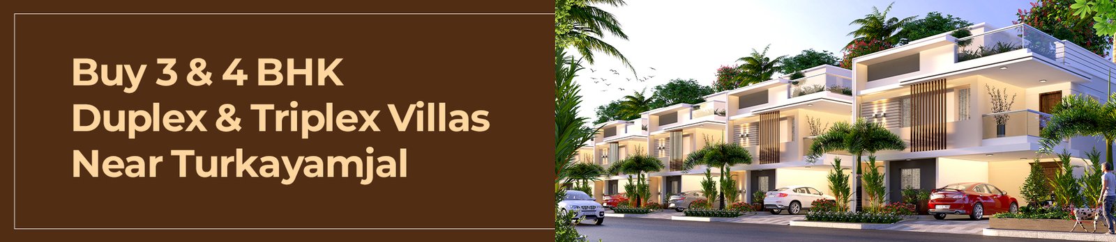 Buy 3 and 4 BHK Duplex and Triplex Villas Near Turkayamjal