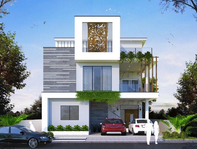 front view of serene